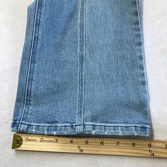 J McLaughlin womens 6 Clearwater light indigo front seam slight flare jeans - Picture 7 of 12
